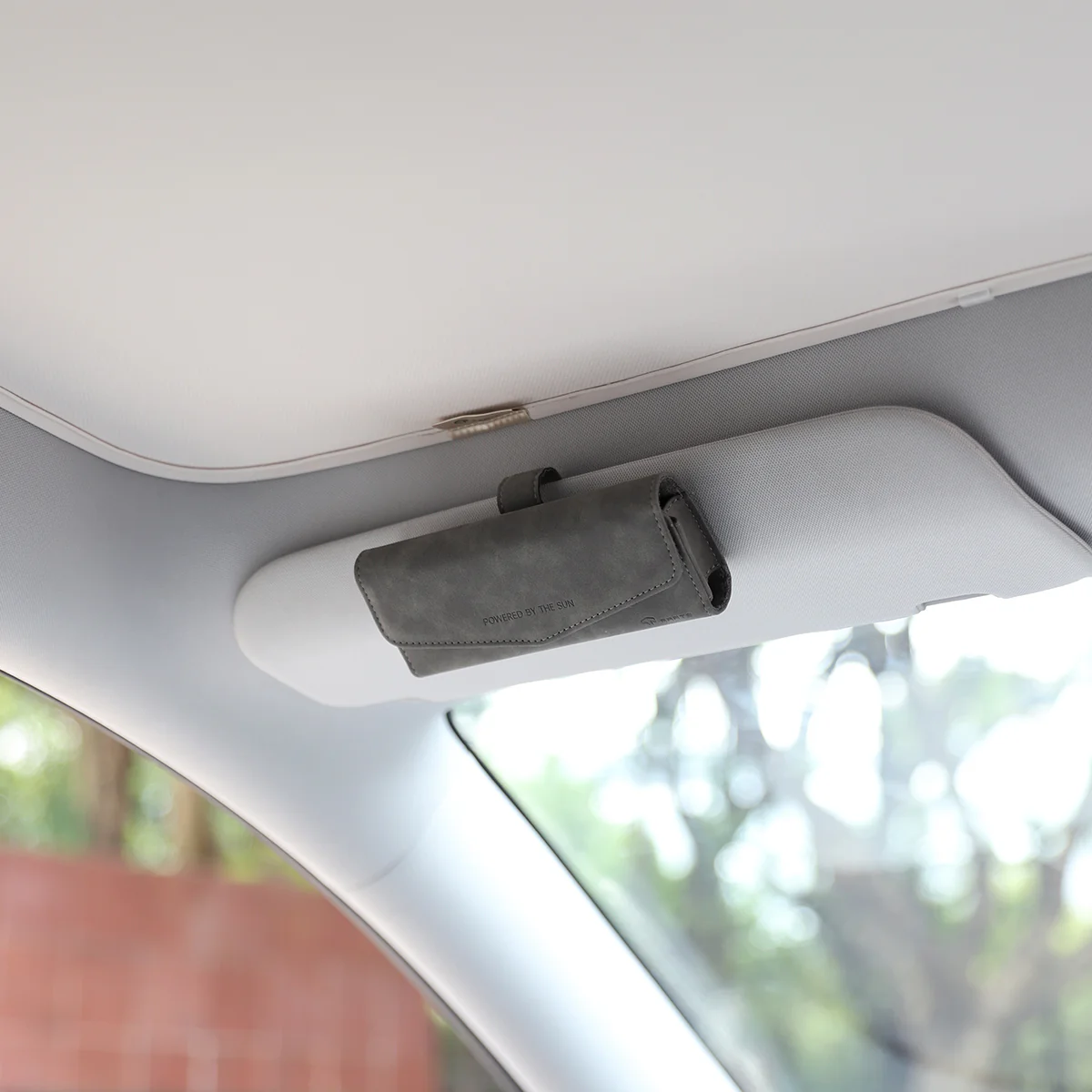 TPARTS Suede Magnetic Closure Visor Sunglasses Case - Image 8