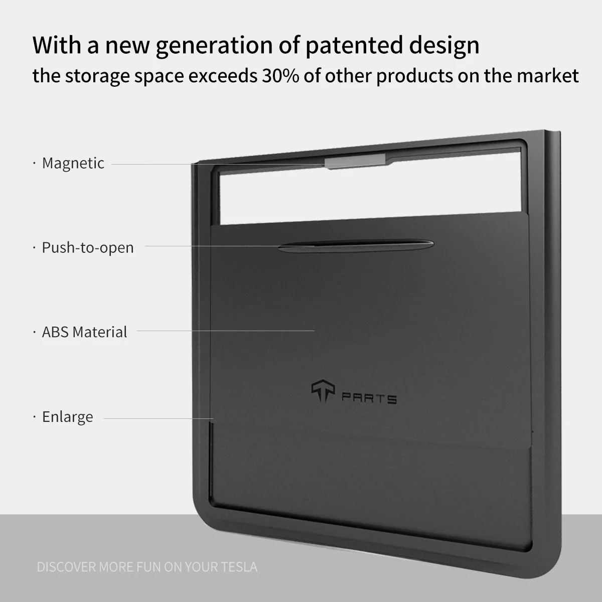 Magnetic Armrest Hidden Storage Compartment for Model 3/Y - Image 8