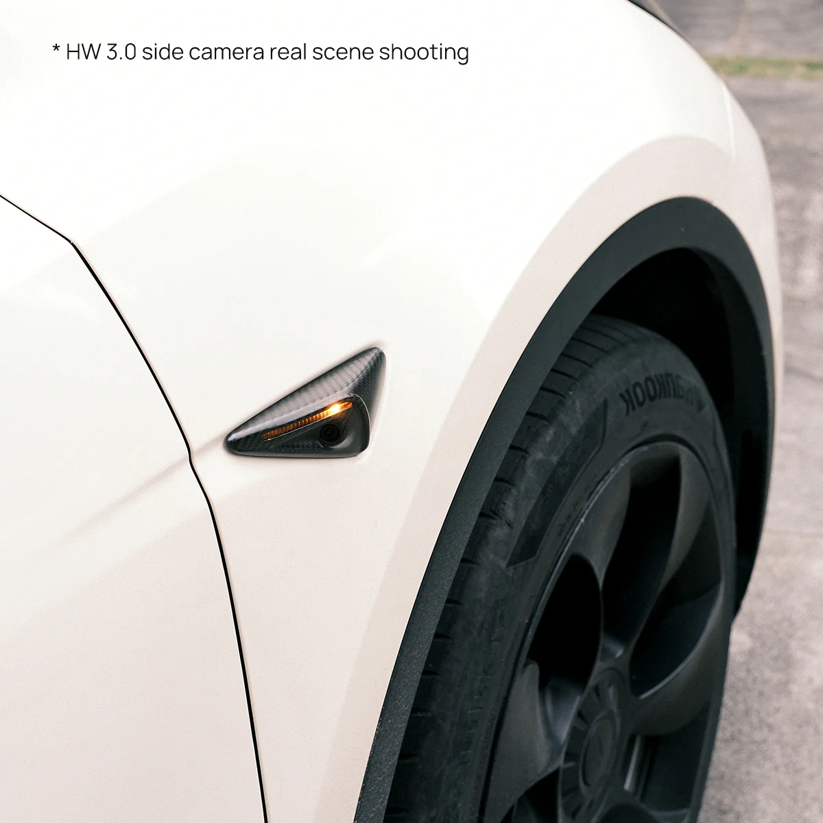 TPARTS Real Carbon Fiber Side Camera Cover for Tesla - Image 3