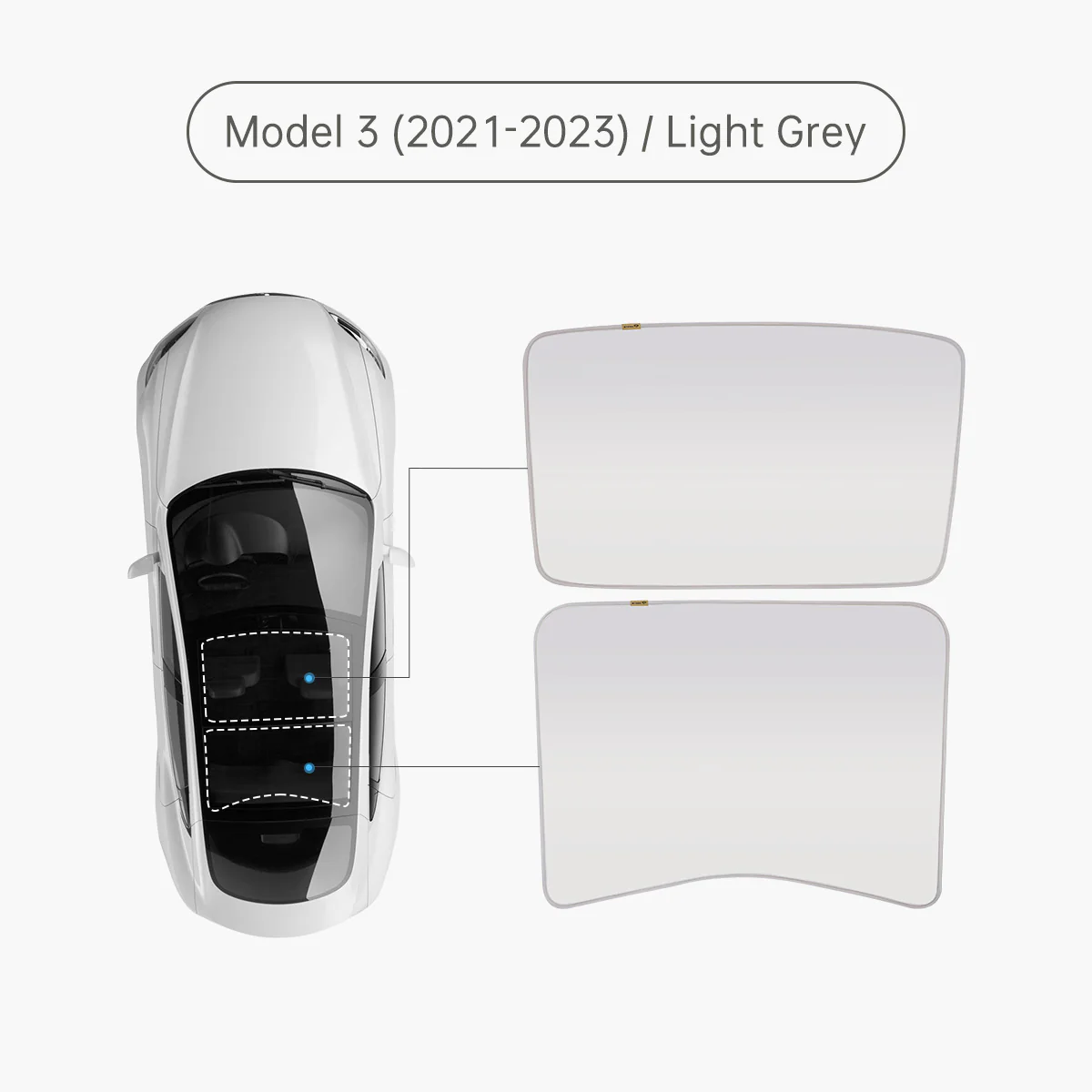 Glass Roof Sunshade for Tesla Model 3 (2018-2026 All Year) - Image 10