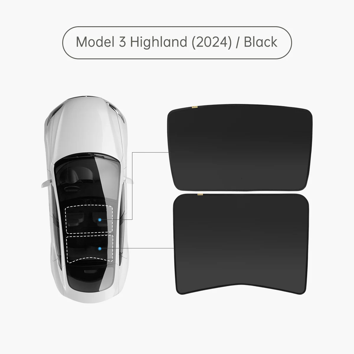 Glass Roof Sunshade for Tesla Model 3 (2018-2026 All Year) - Image 11