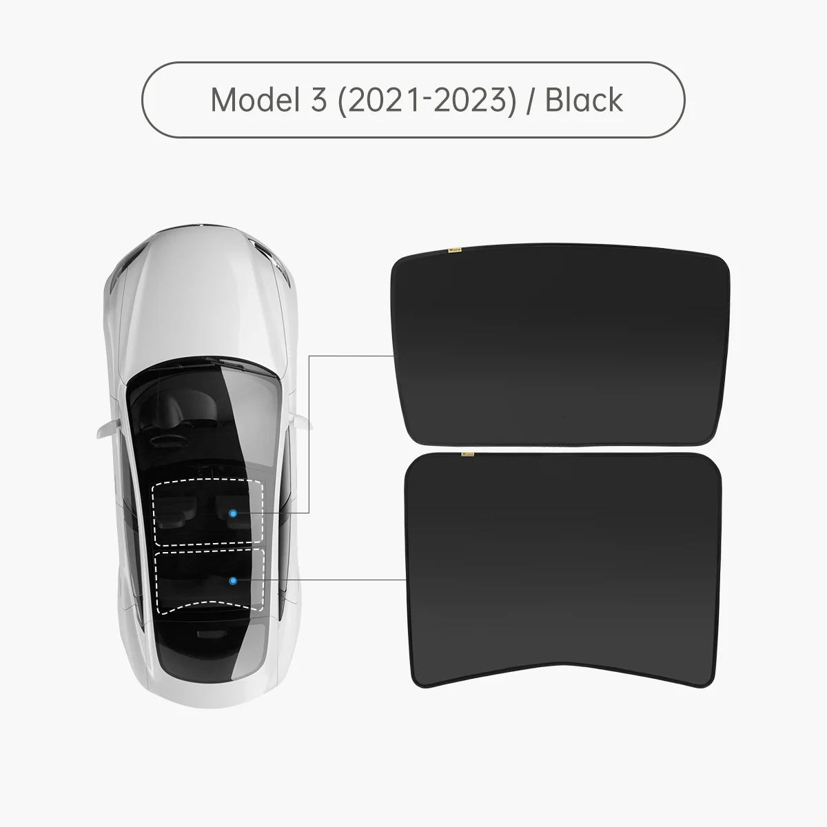 Glass Roof Sunshade for Tesla Model 3 (2018-2026 All Year) - Image 9