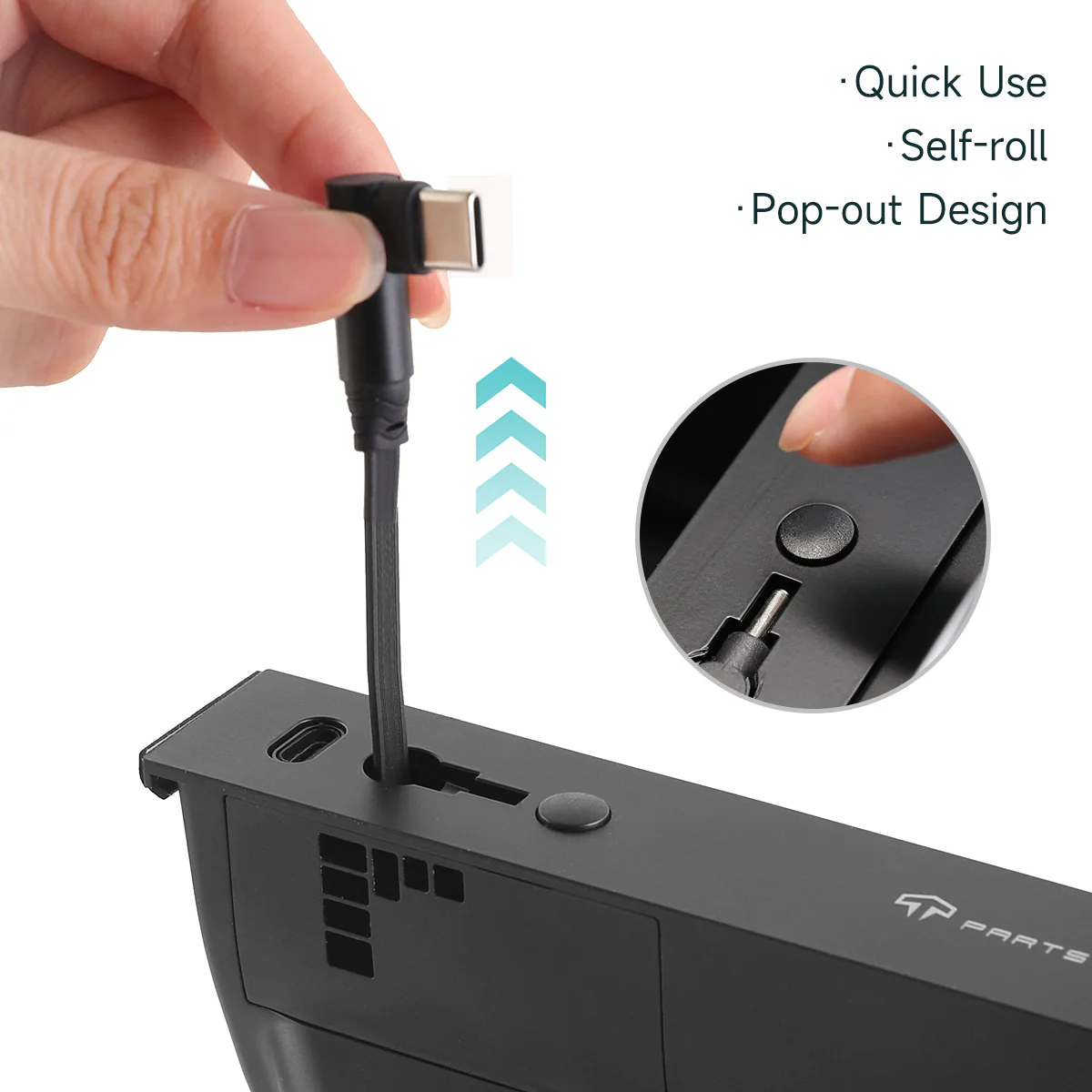 Muti-Ports Hidden Center Console USB Charging Hub for Tesla Model 3 Premium 2024-2026/Model Y Premium 2025-2026 - Image 5