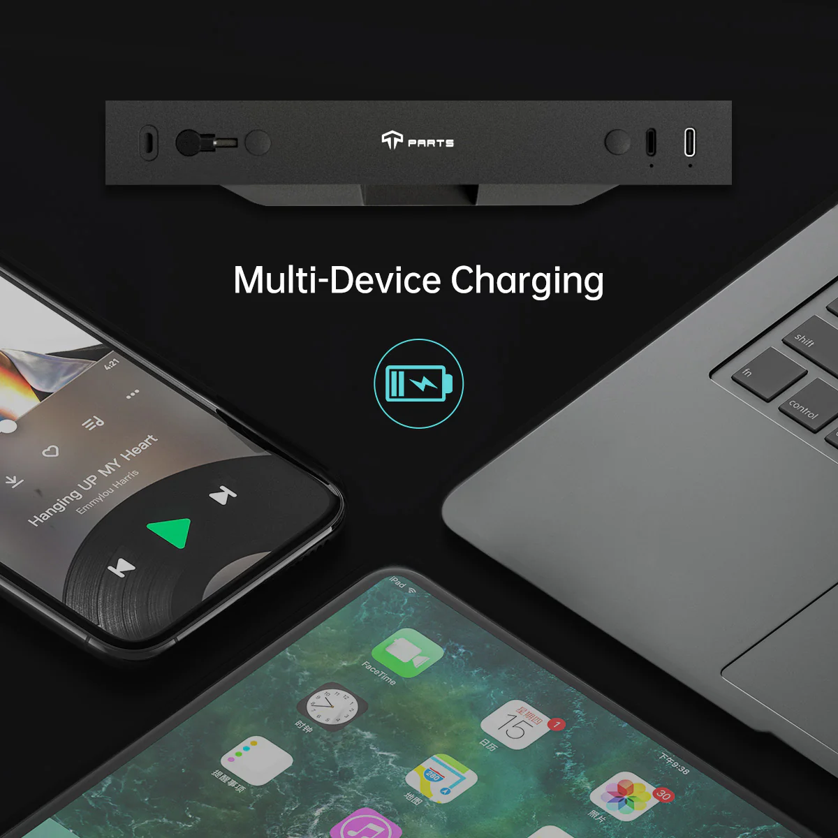 Muti-Ports Hidden Center Console USB Charging Hub for Tesla Model 3 Premium 2024-2026/Model Y Premium 2025-2026 - Image 8