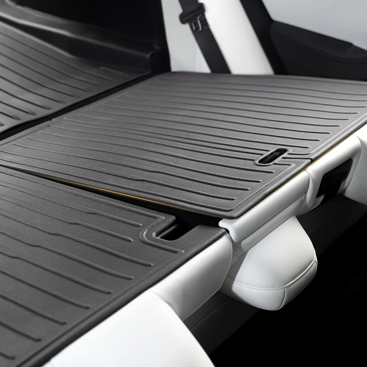 All-Weather Cargo Liners Set with Seats Back Protector Mats for Model 3 Premium 2024-2026 - Image 6