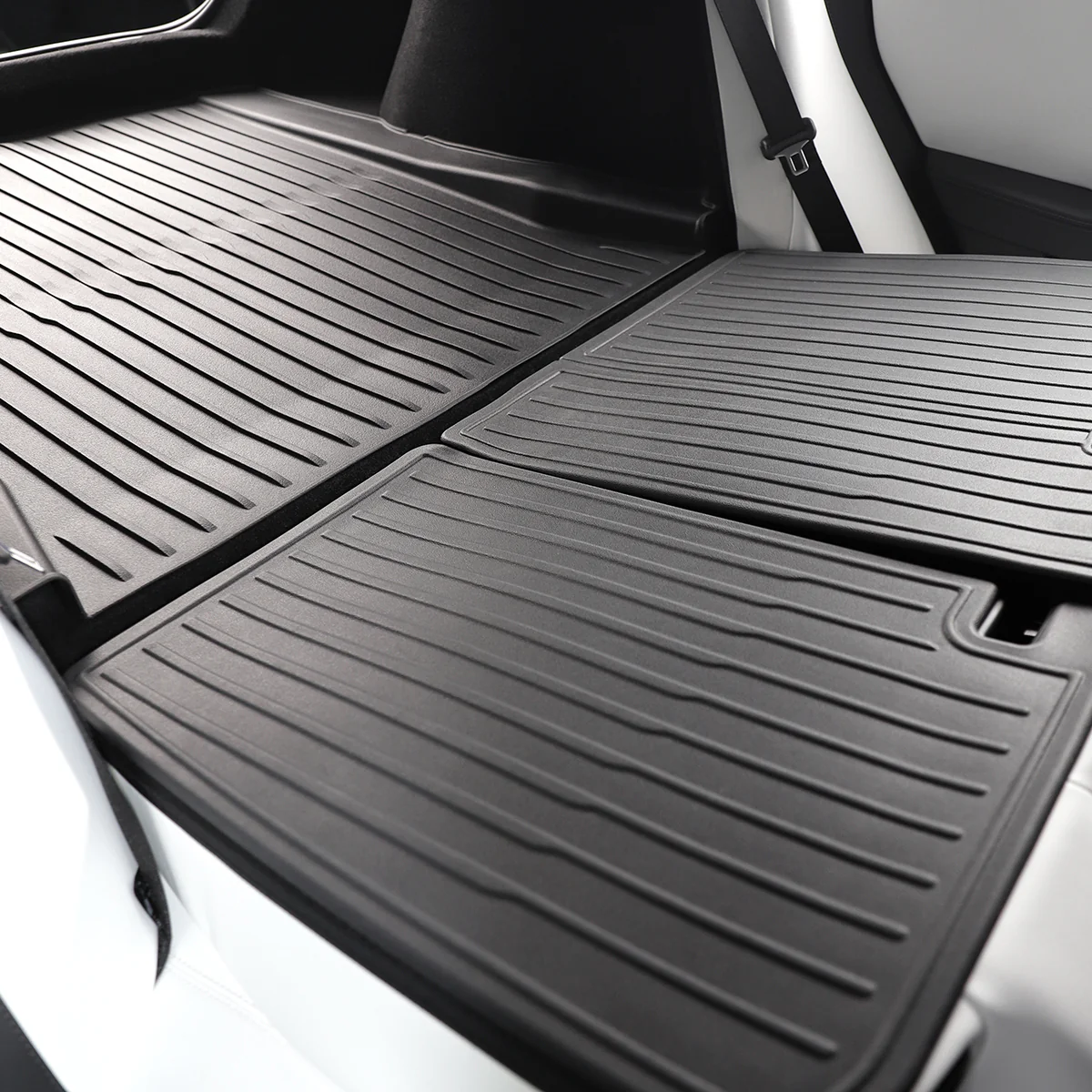 All-Weather Cargo Liners Set with Seats Back Protector Mats for Model 3 Premium 2024-2026 - Image 9