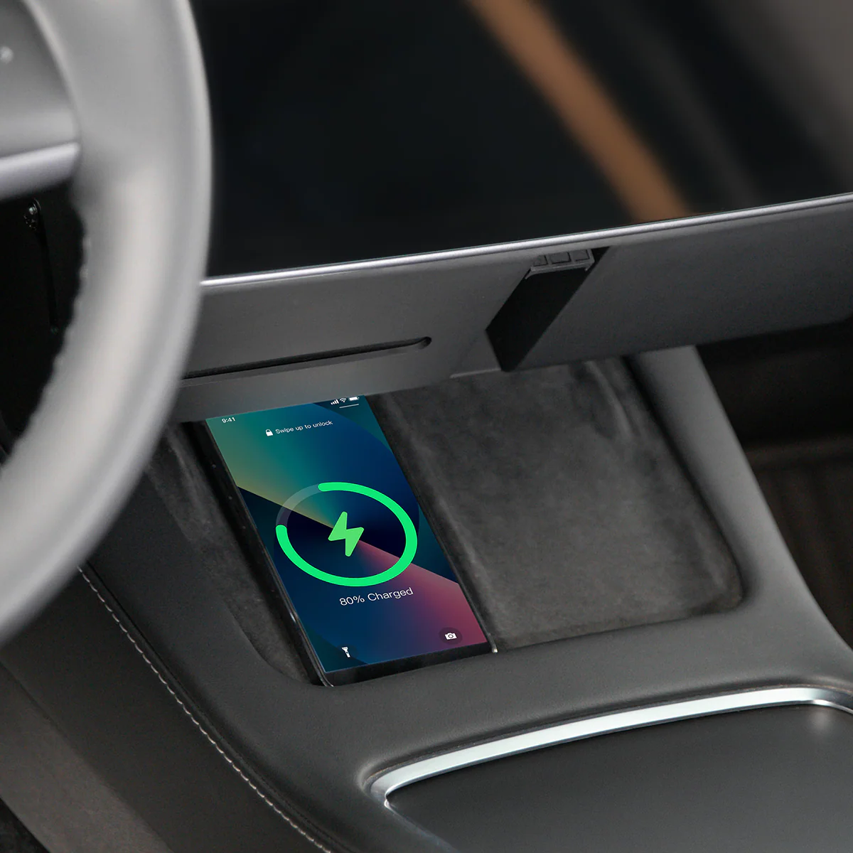 Hidden Magnetic Under Screen Storage Box for Tesla Model 3/Y - Image 13