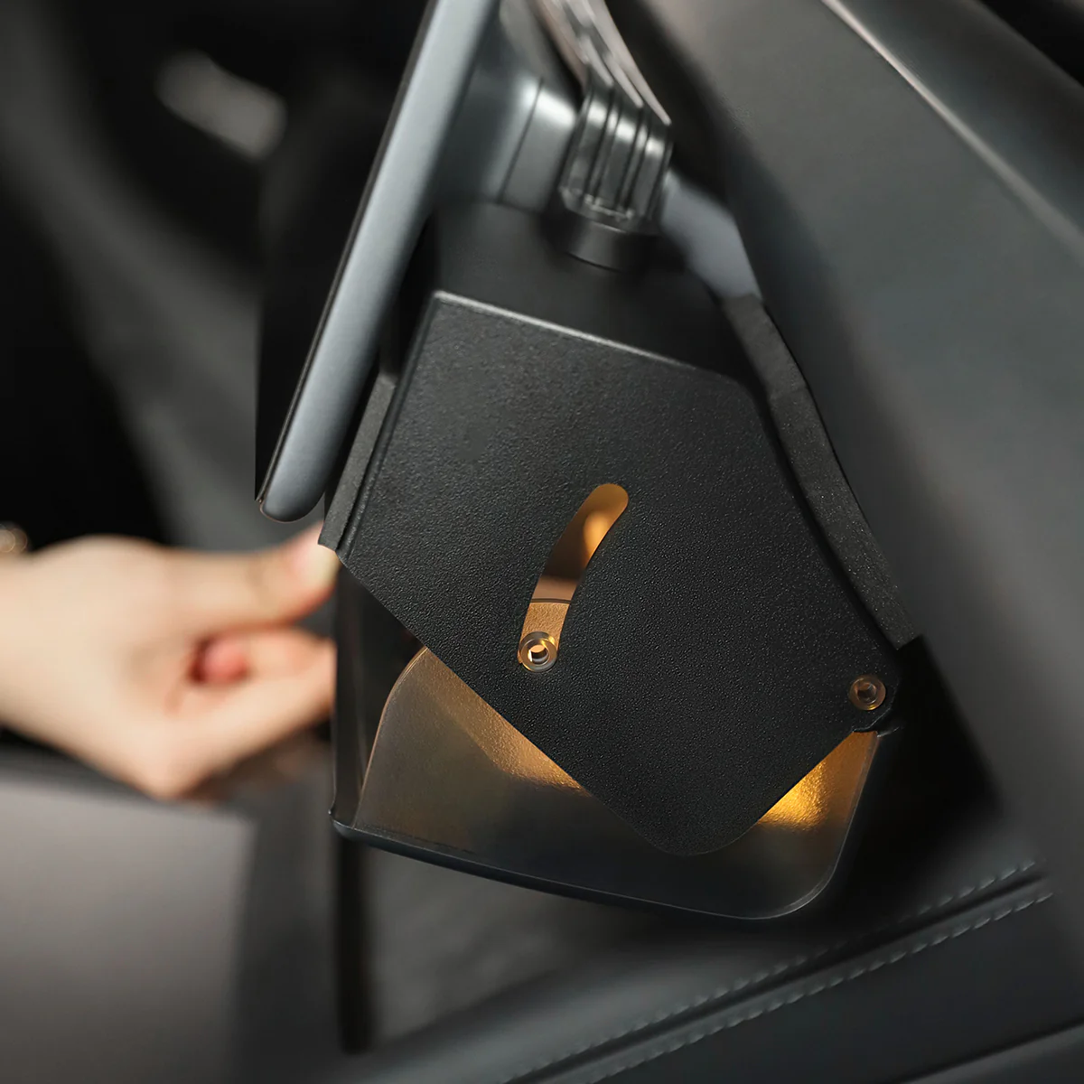 Hidden Magnetic Under Screen Storage Box for Tesla Model 3/Y - Image 6