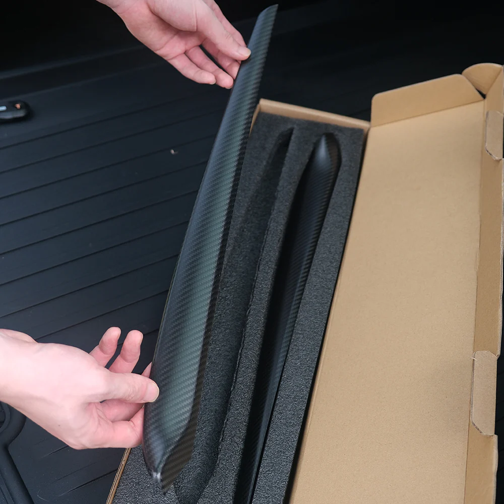 Carbon Fiber Dashboard Cover Wrap & Inner Front Door Trim for Model 3/Y - Image 4