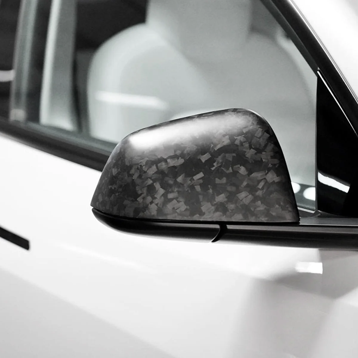 Real Carbon Fiber Side View Mirror Covers for Tesla Model 3/Y - Image 4