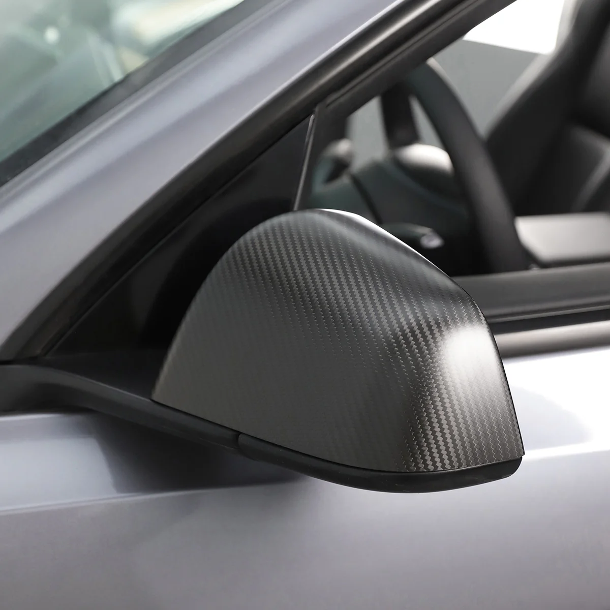 Real Carbon Fiber Side View Mirror Covers for Tesla Model 3/Y - Image 5