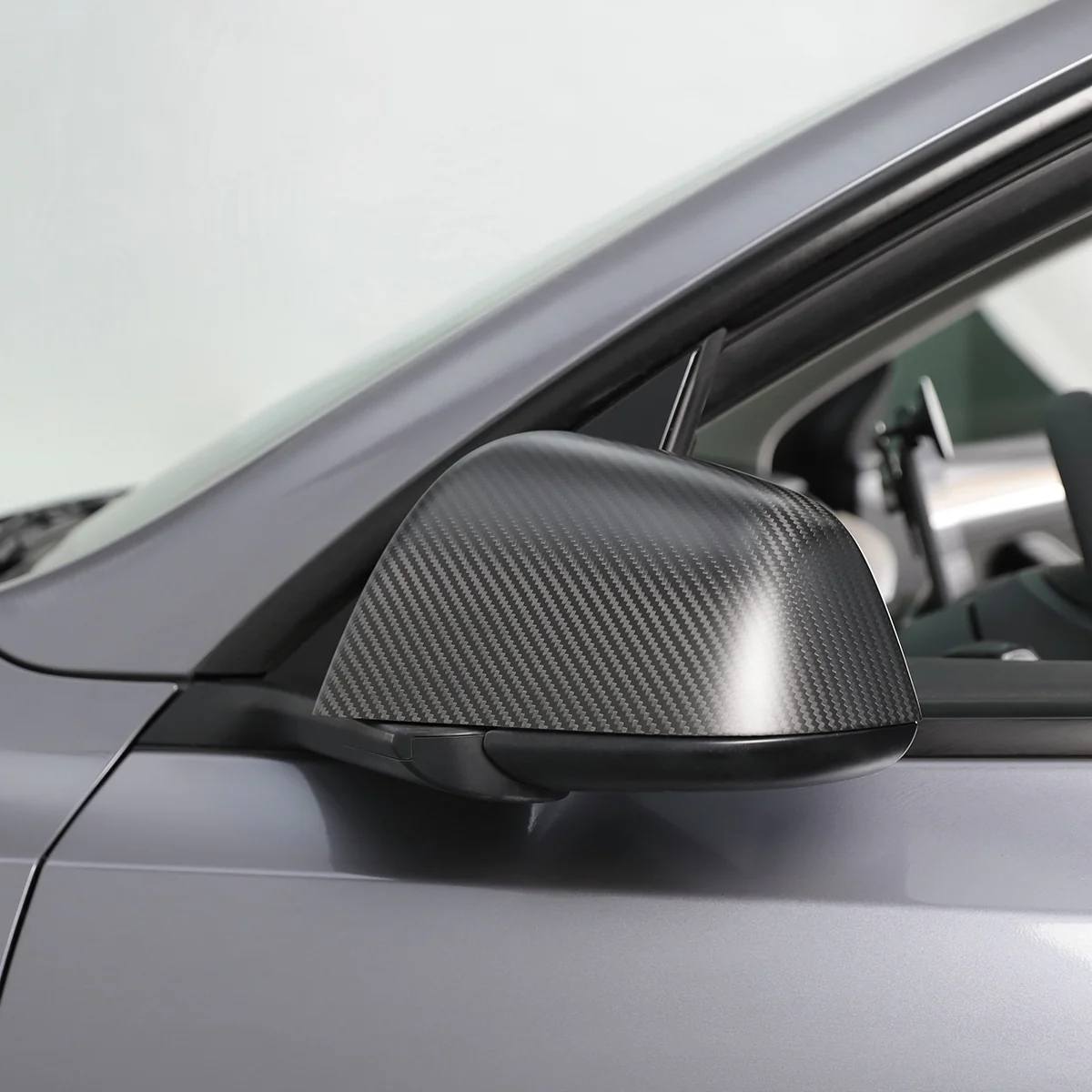 Real Carbon Fiber Side View Mirror Covers for Tesla Model 3/Y - Image 6