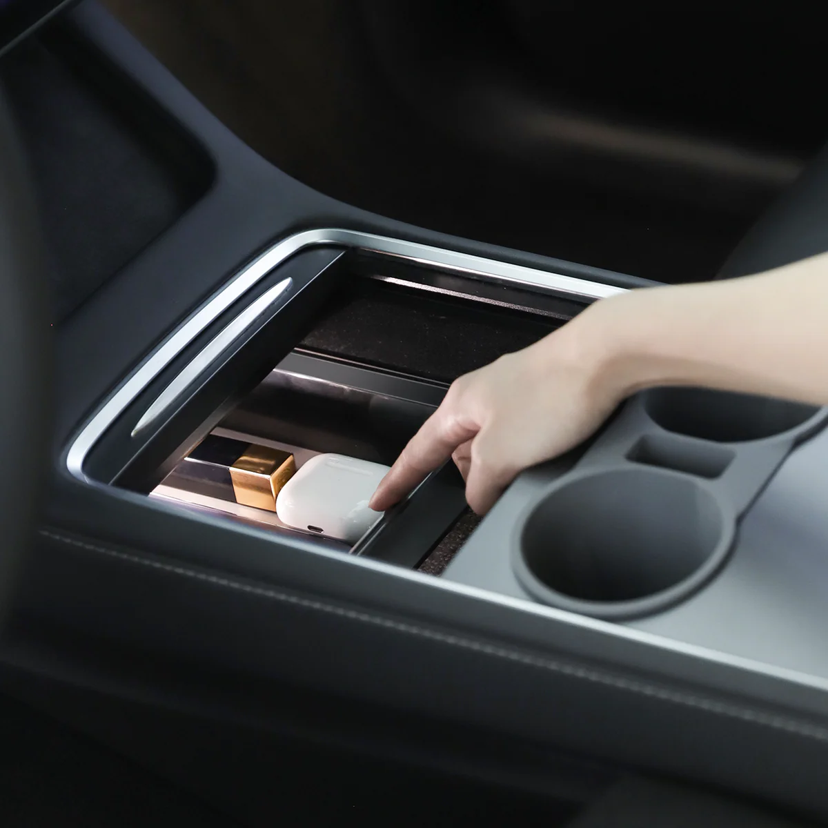 Armrest Clear Storage Box/Gen 2.0 Console Clear Storage Drawer for Model 3/Y - Image 8