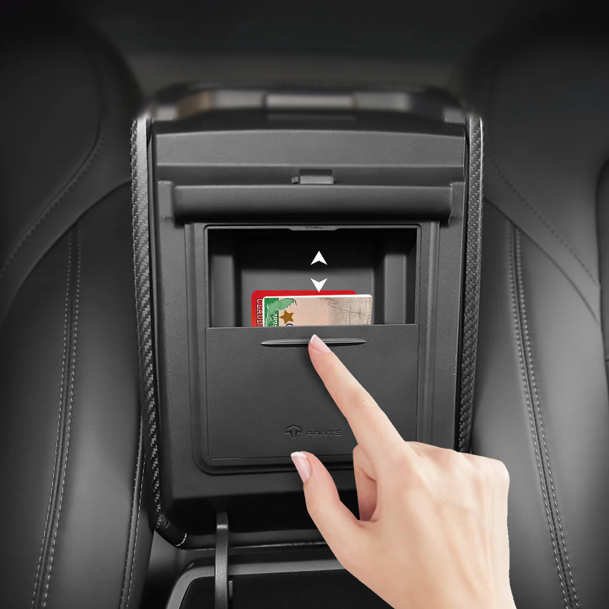 Magnetic Armrest Hidden Storage Compartment for Model 3/Y - Image 6