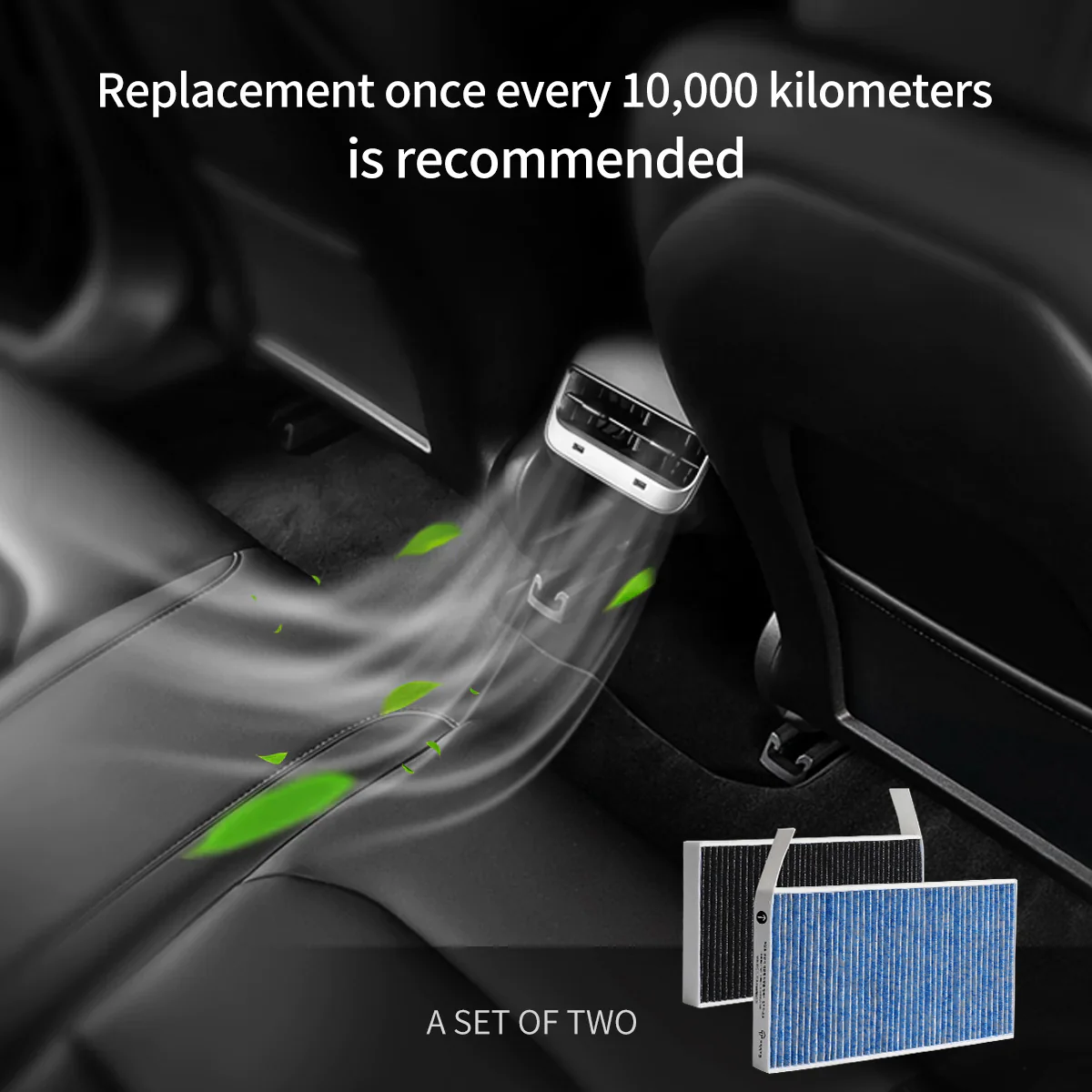 HEPA Activated Carbon Air Filter for Model 3/Y - Image 3