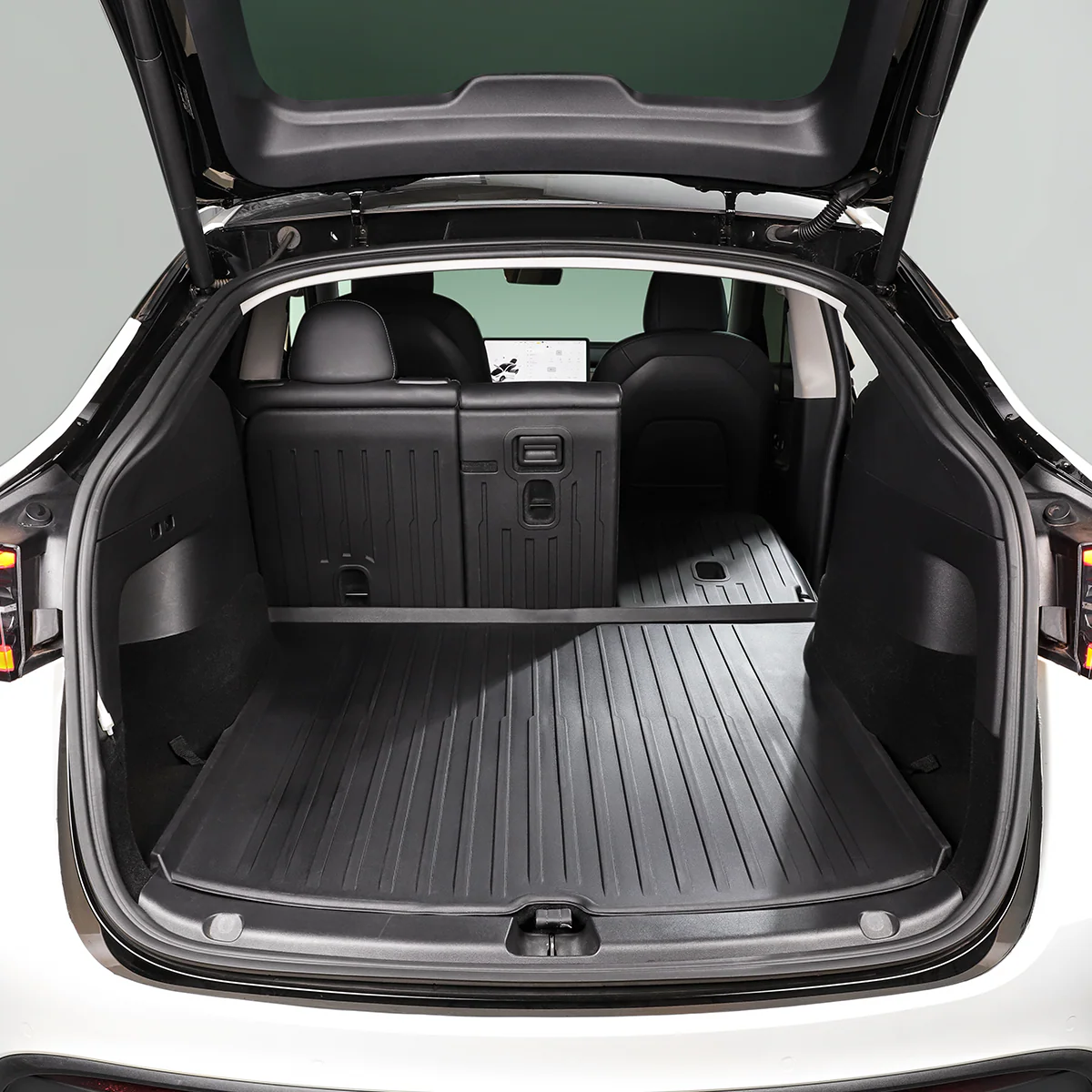 All-Weather Rear Cargo Liners Set with Seats Back Protector Mats for Model Y - Image 3