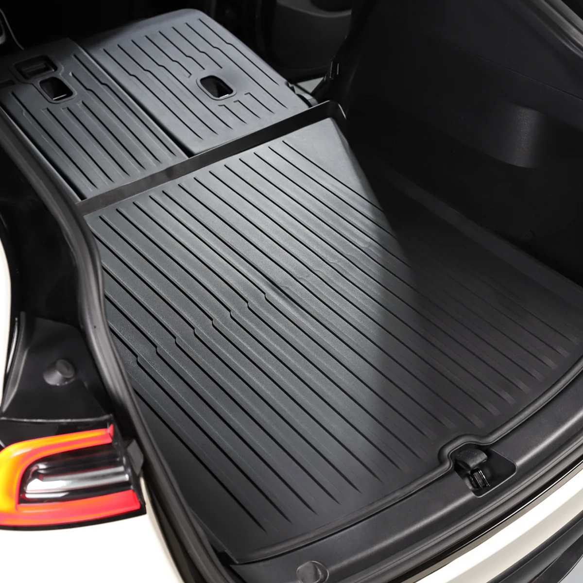 All-Weather Rear Cargo Liners Set with Seats Back Protector Mats for Model Y - Image 4