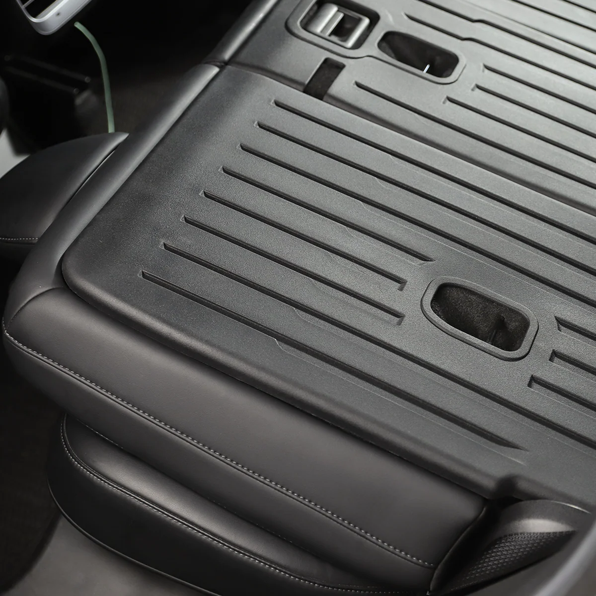 All-Weather Rear Cargo Liners Set with Seats Back Protector Mats for Model Y - Image 8