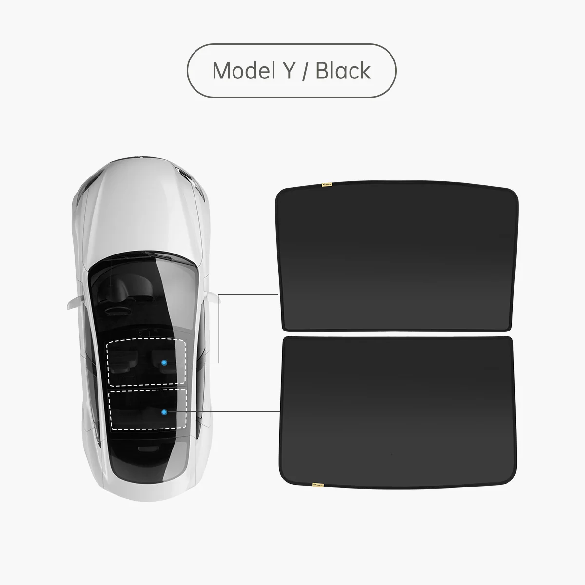 Glass Roof Sunshade for Tesla Model Y (2021-2024 / Premium 2025-2026) - Image 10