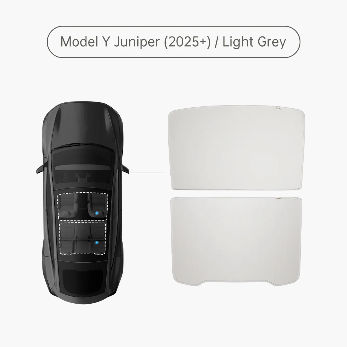 Glass Roof Sunshade for Tesla Model Y (2021-2024 / Premium 2025-2026) - Image 11
