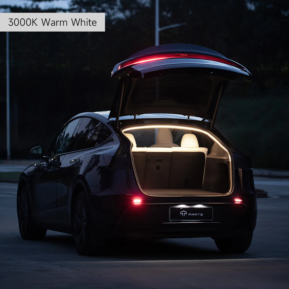 Dual-Mode Trunk LED Strip for Model Y 2020-2026 – Warm & Cool White (3000K & 6000K) - Image 3