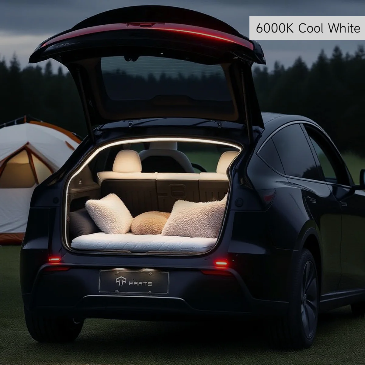 Dual-Mode Trunk LED Strip for Model Y 2020-2026 – Warm & Cool White (3000K & 6000K) - Image 4