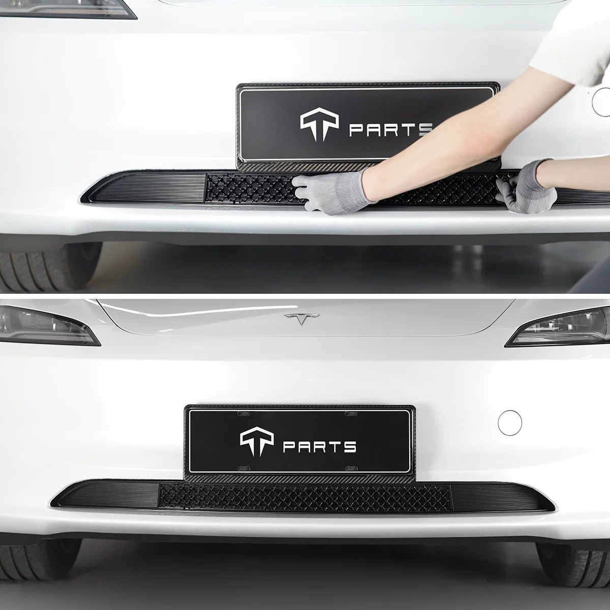 Front Grille Mesh Radiator Cover Guard for Tesla Model 3 Premium 2024-2026 - Image 3