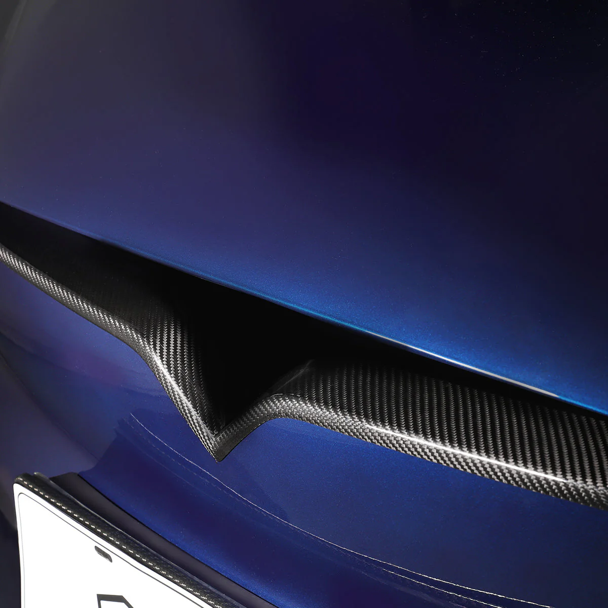 TPARTS Real Carbon Fiber Front Center Grille Trim Cover for Tesla Model S & X - Image 3