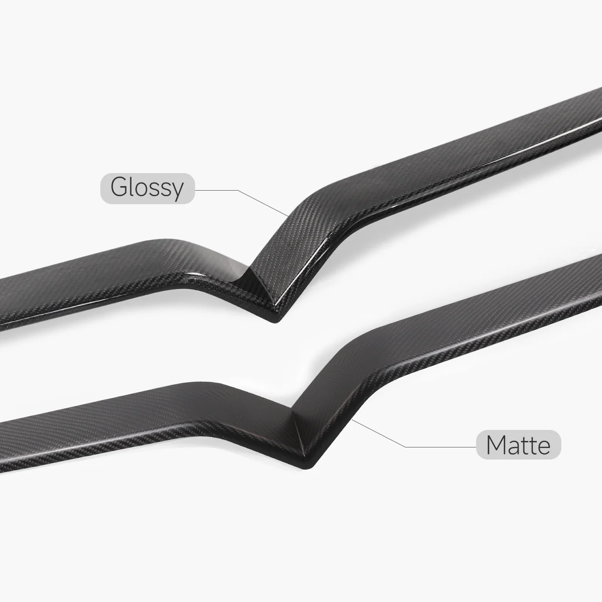TPARTS Real Carbon Fiber Front Center Grille Trim Cover for Tesla Model S & X - Image 5