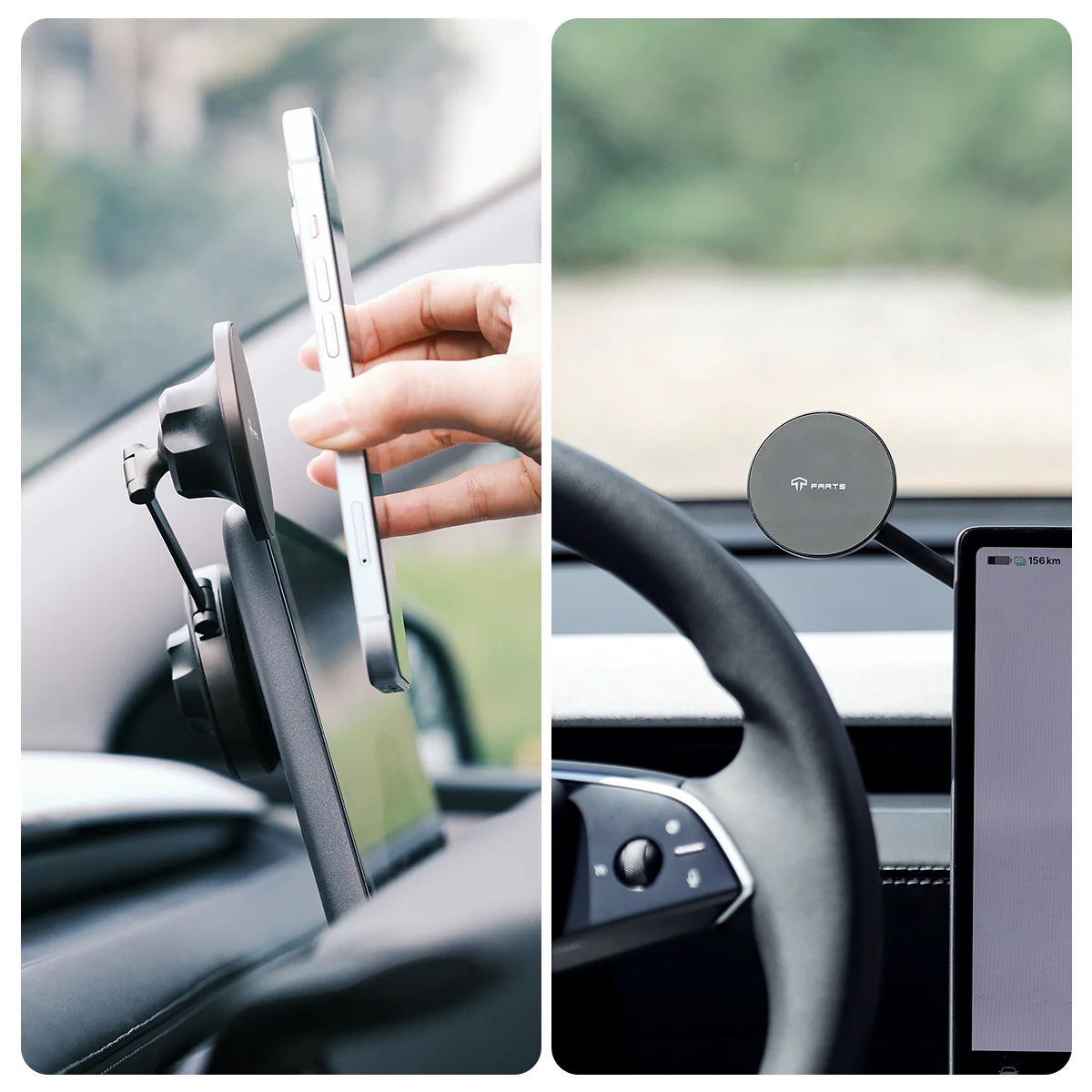 Vacuum Suction Phone Holder for Tesla - Image 6