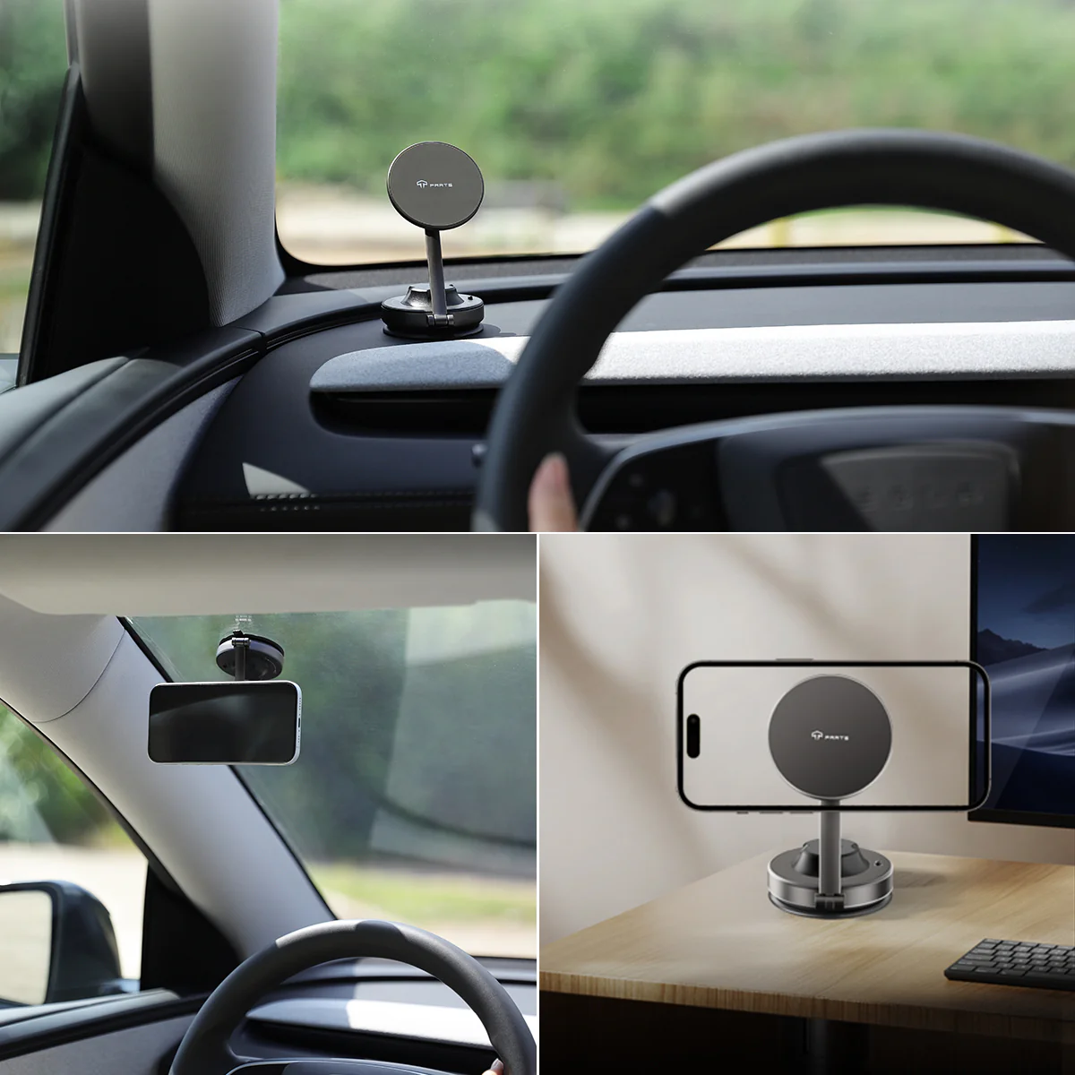 Vacuum Suction Phone Holder for Tesla - Image 9